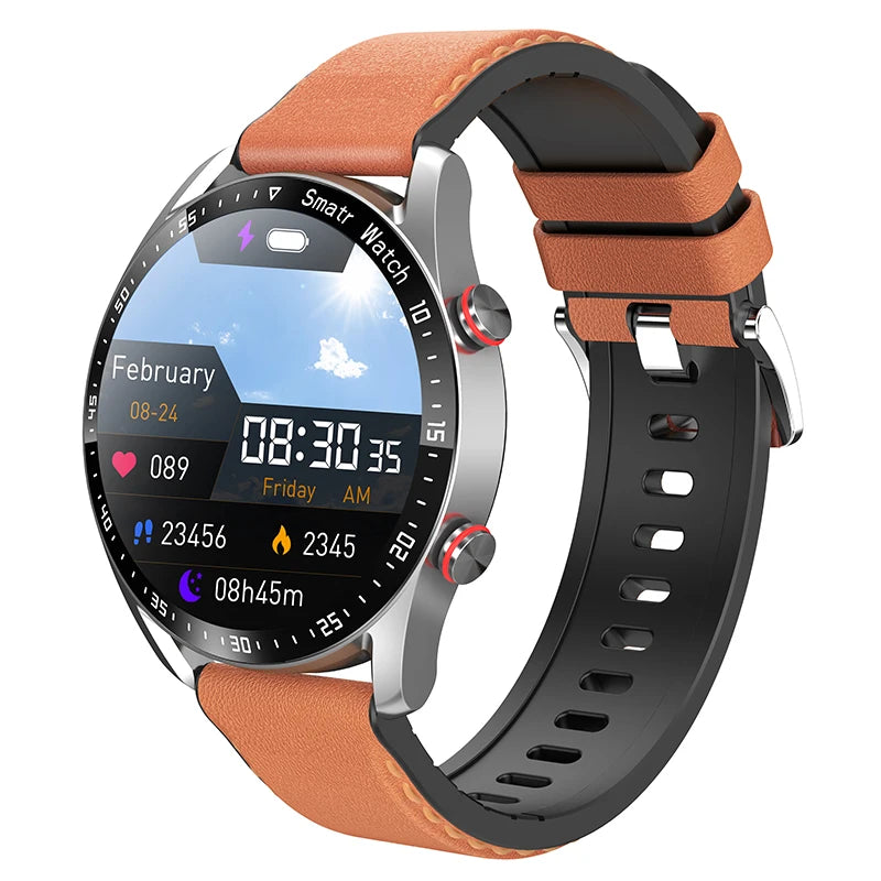 ECG+PPG Bluetooth Smart Watch for Men | Waterproof Fitness & Health Tracker