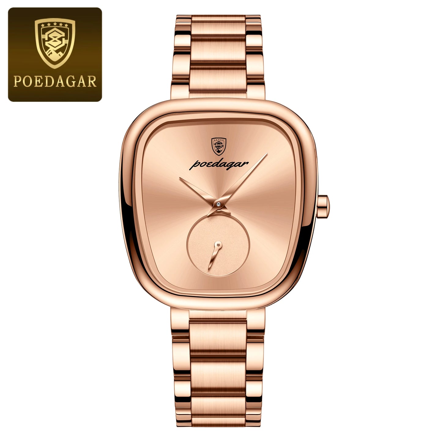 POEDAGAR Luxury Women's Watch – Waterproof Stainless Steel Quartz