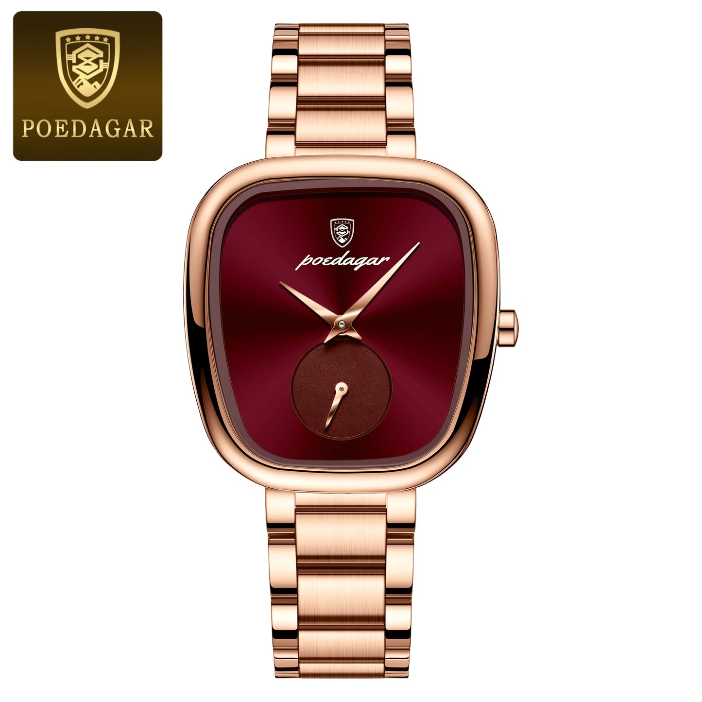 POEDAGAR Luxury Women's Watch – Waterproof Stainless Steel Quartz