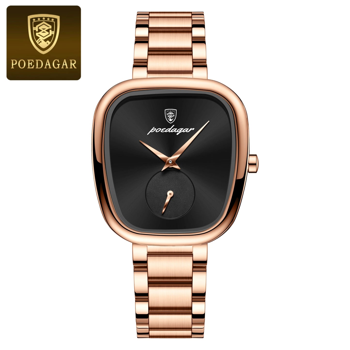 POEDAGAR Luxury Women's Watch – Waterproof Stainless Steel Quartz