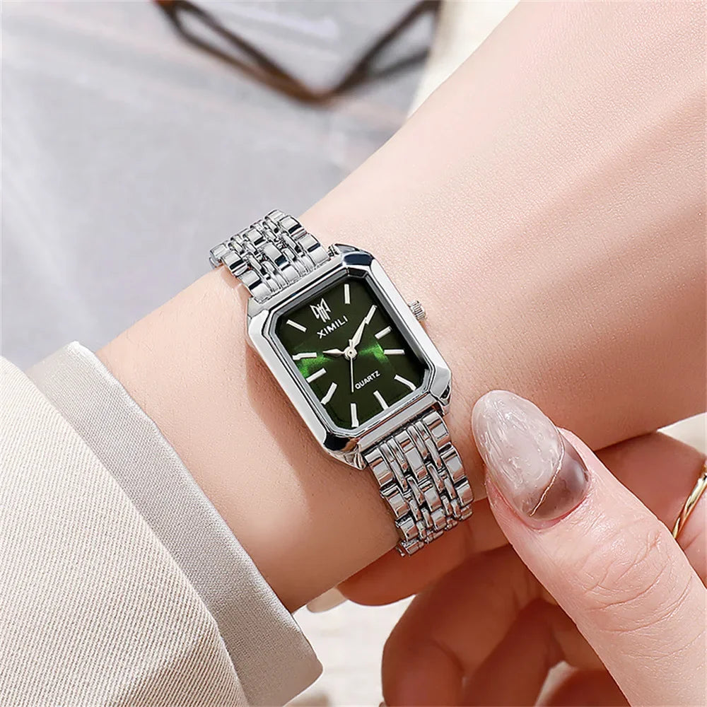 YIKAZE 2024 Women's Luxury Stainless Steel Quartz Watch – Fashion & Business