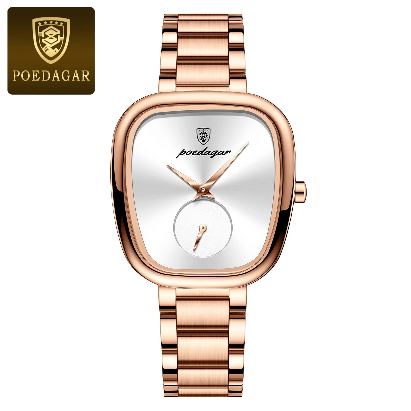 POEDAGAR Luxury Women's Watch – Waterproof Stainless Steel Quartz