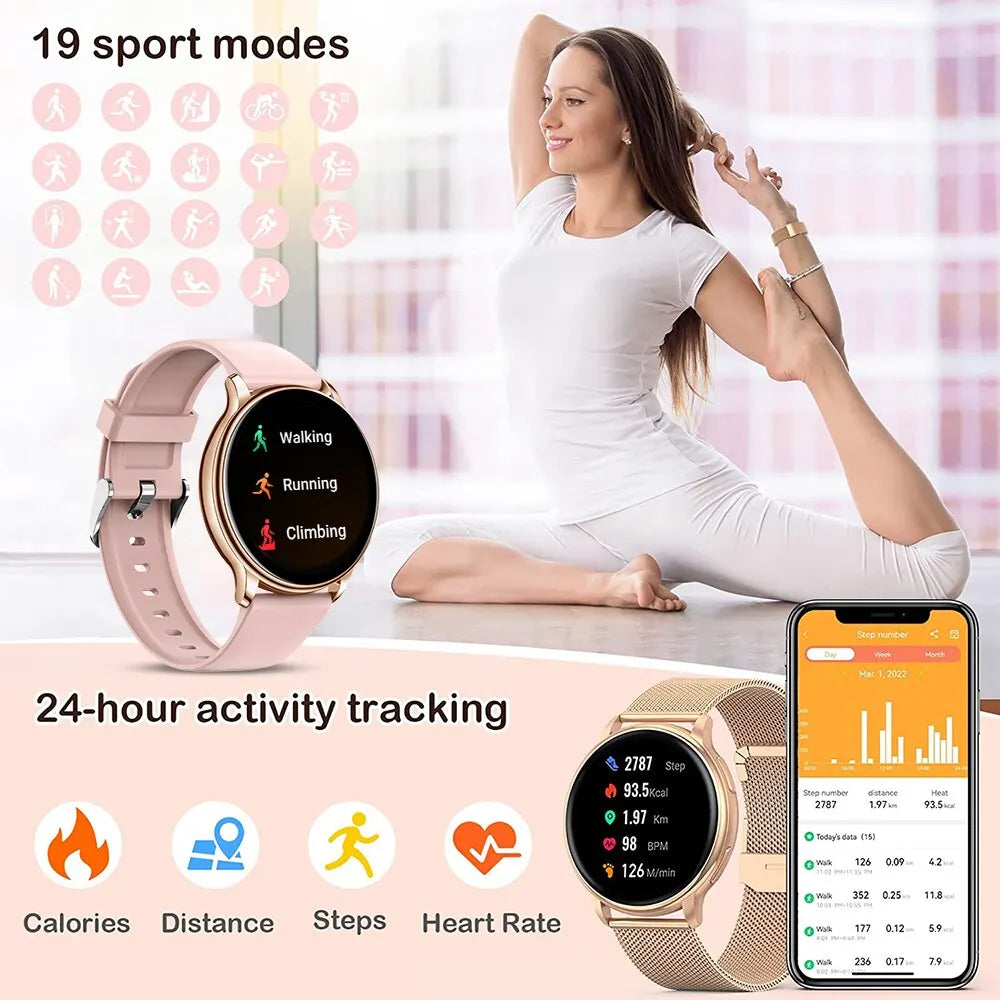MEVADEN Y22 Smart Watch – Bluetooth Call, Custom Dial, Fitness Tracker for Android & iOS
