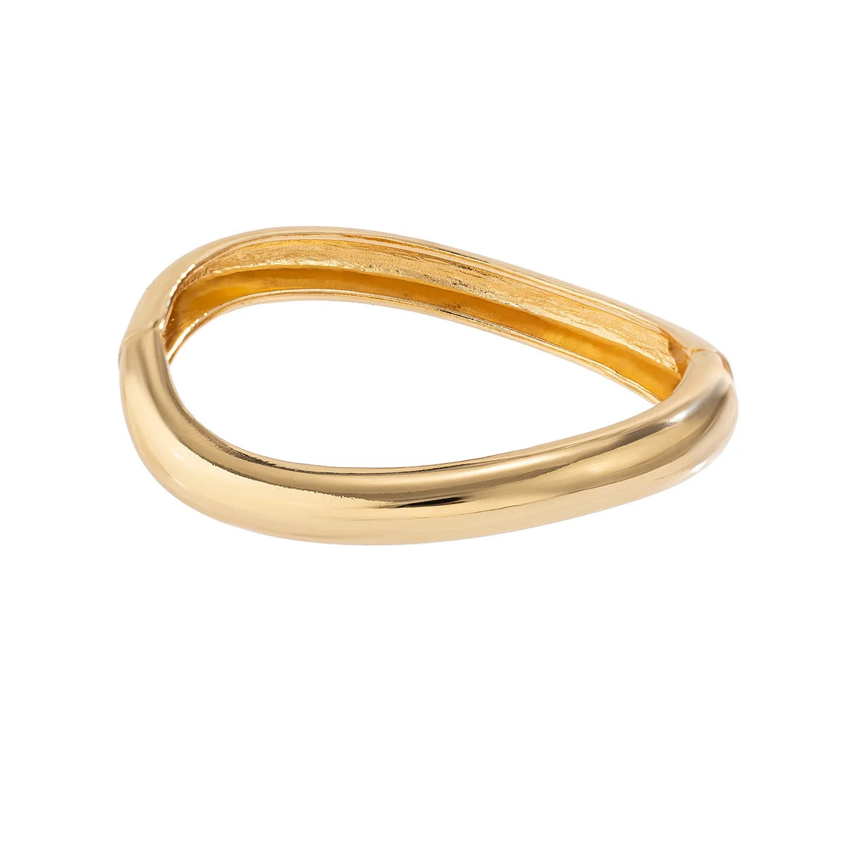 KMVEXO Round Smooth Bracelet Bangle – Minimalist Gold & Silver Charm Jewelry