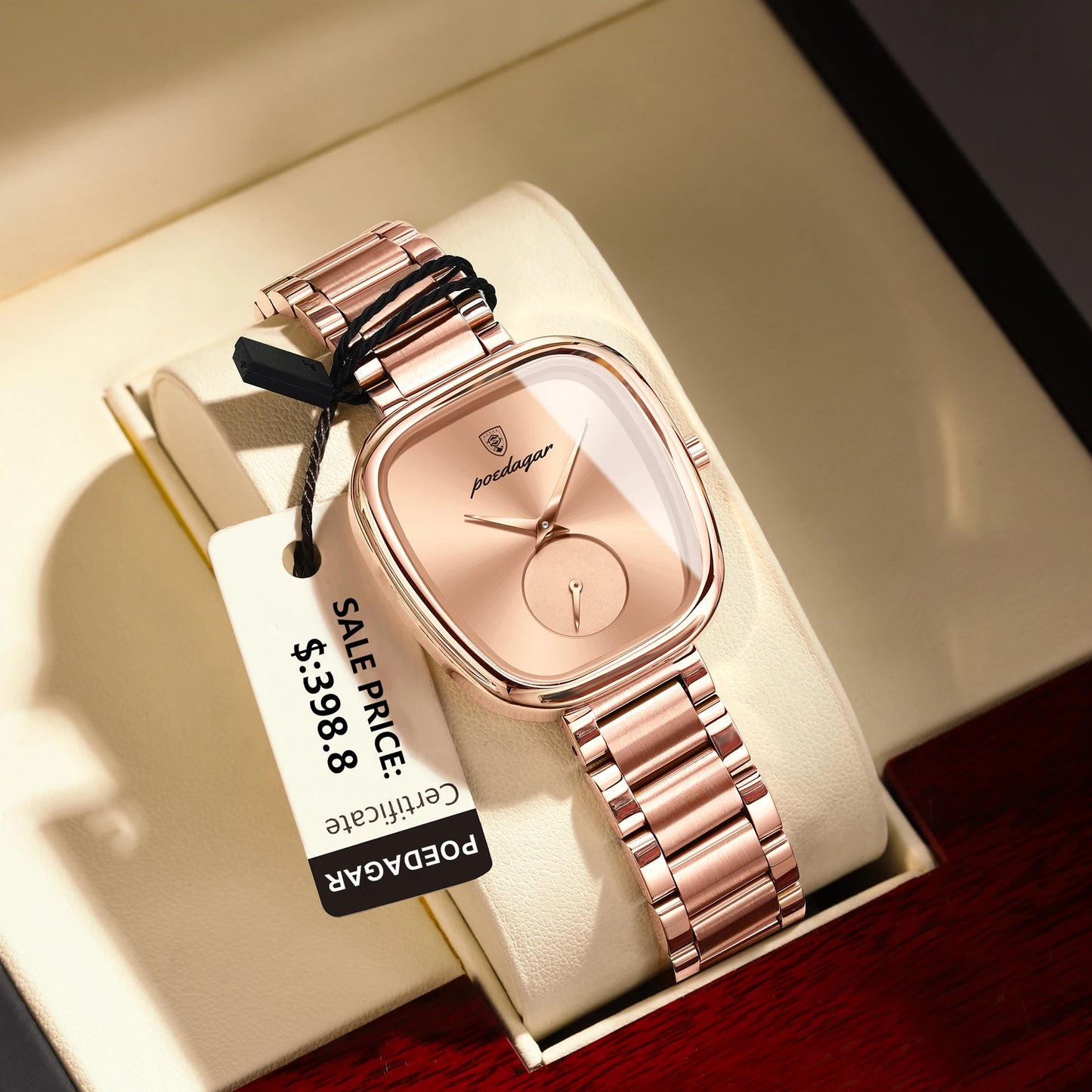 POEDAGAR Luxury Women's Watch – Waterproof Stainless Steel Quartz