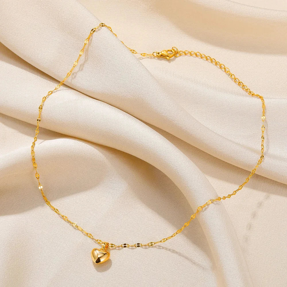 Stainless Steel Love Heart Necklace for Women – 2024 Trend | Free Shipping