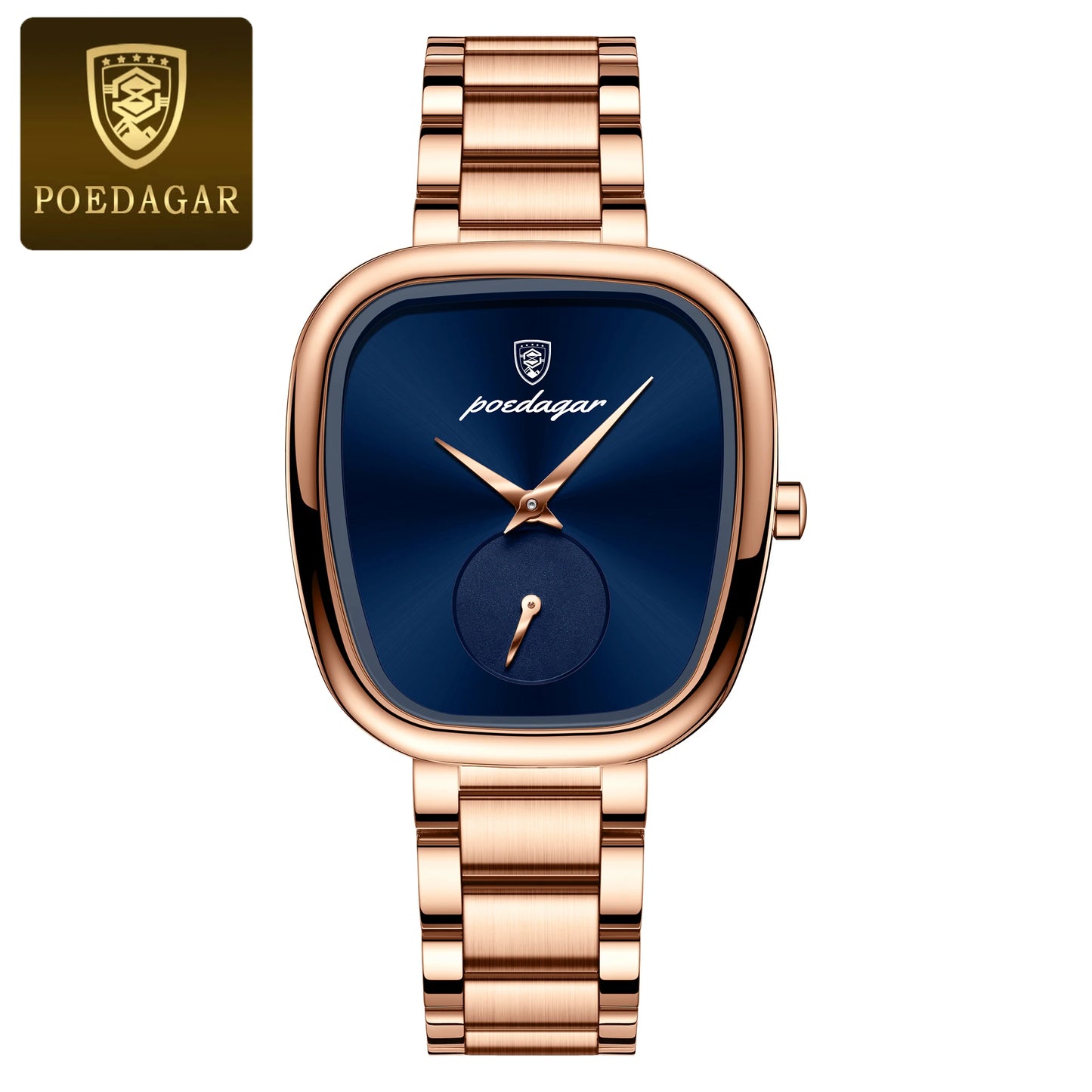 POEDAGAR Luxury Women's Watch – Waterproof Stainless Steel Quartz