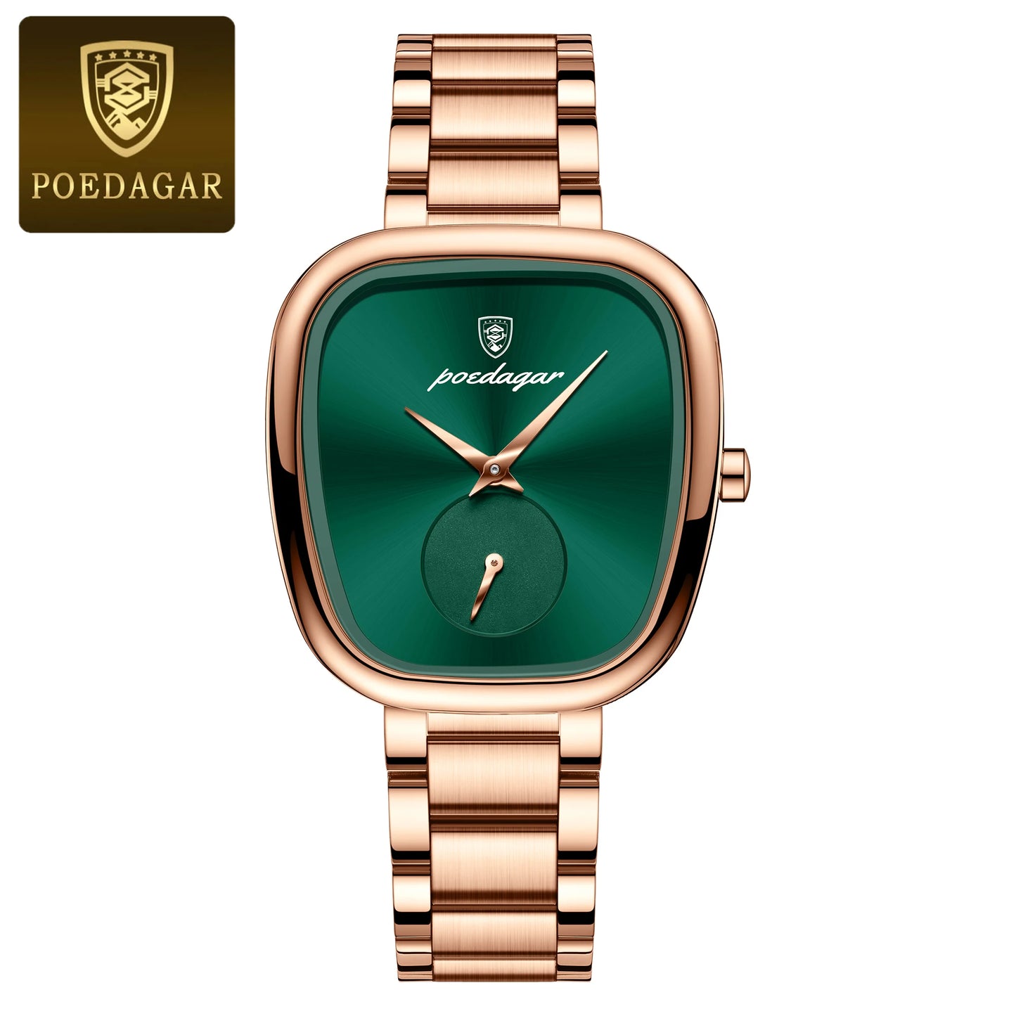POEDAGAR Luxury Women's Watch – Waterproof Stainless Steel Quartz