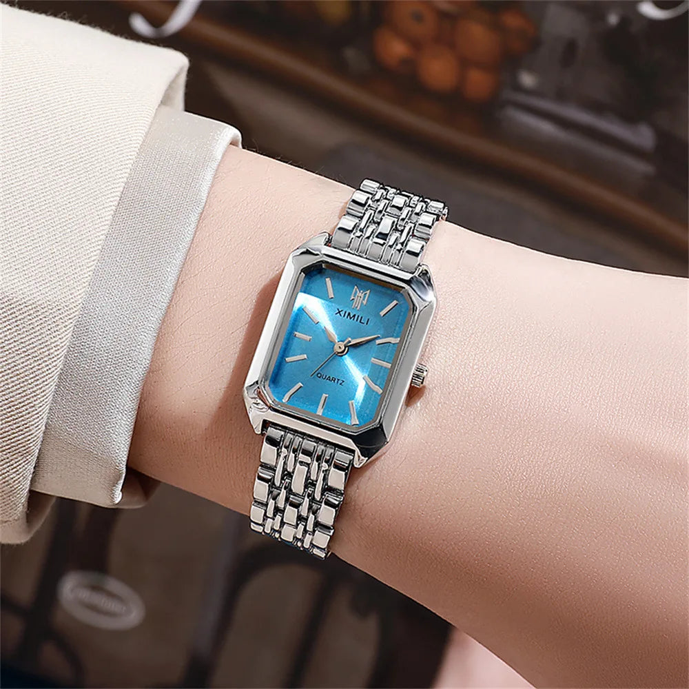 YIKAZE 2024 Women's Luxury Stainless Steel Quartz Watch – Fashion & Business
